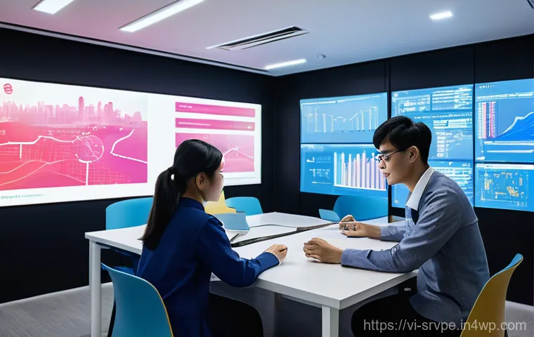 AI 상담사 서비스의 피어 리뷰 시스템 - **Prompt:** A split-composition image illustrating trust and quality in AI consulting within Vietnam...