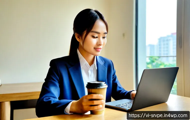 Home 17 AI 상담사 서비스 추천 플랫폼 - Photorealistic Vietnamese young professional in a bright modern Hanoi apartment, seated at a clean d...
